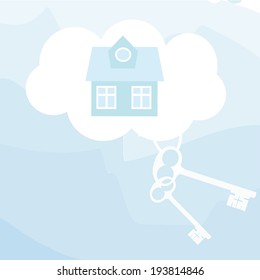House and keys banner