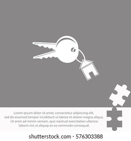 House keys  icon Vector design.