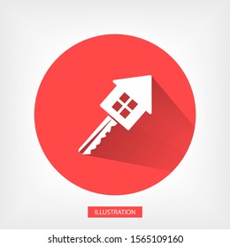 house keys icon. Vector Eps 10. Lorem Ipsum Flat Design