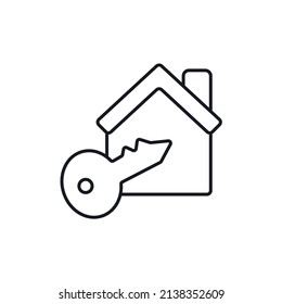 Iconos de teclas de la casa símbolos vectores elementos para web infográfica