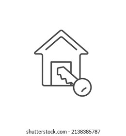 Iconos de teclas de la casa símbolos vectores elementos para web infográfica