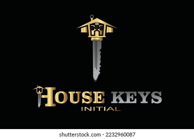 I House Keys Letter Logo Vorlage für Ihr Branding.