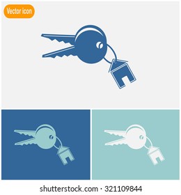 House keys vector icon.