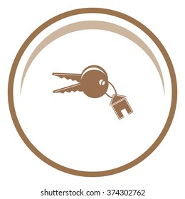 House keys vector icon.