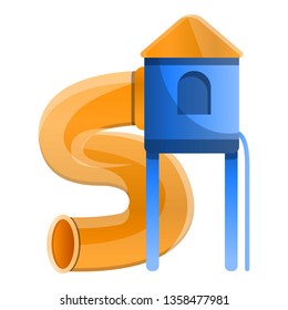 House kid tunnel icon. Cartoon of house kid tunnel vector icon for web design isolated on white background