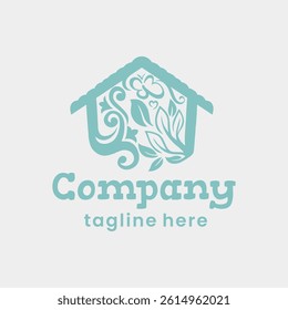 House Kids Care Nature Logo Design