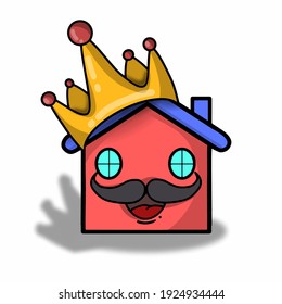 House king character vector template design illustration