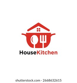 Haus Küche Logo Vektorsymbole