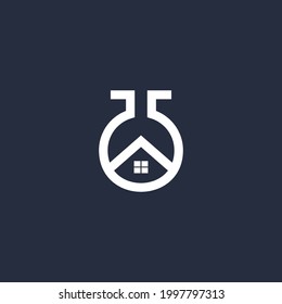 Elemento de diseño del logotipo de House Lab