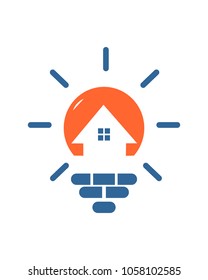 House lamp logo template