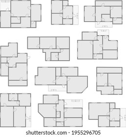 proyecto de diseño de la casa proyecto de diseño de apartamentos vectoriales