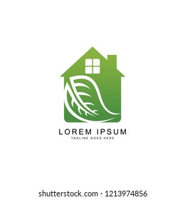 house leaf logo template
