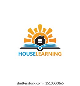 House Learning Logo Template Design