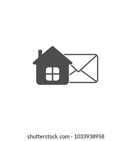house letter icon. 