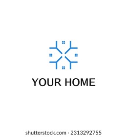 house and letter Y logo desig