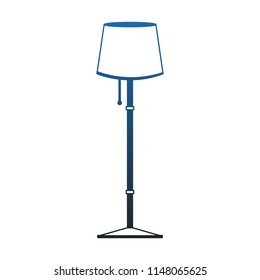 House light lamp in blue lines