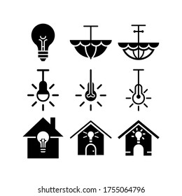 House Lighting icon or logo isolated sign symbol vector illustration - Collection of high quality black style vector icons
