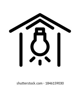 house lighting icon or logo isolated sign symbol vector illustration - high quality black style vector icons
