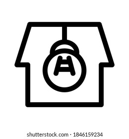 house lighting icon or logo isolated sign symbol vector illustration - high quality black style vector icons
