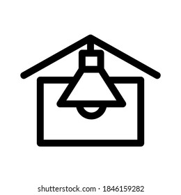 house lighting icon or logo isolated sign symbol vector illustration - high quality black style vector icons
