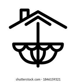 icono de iluminación de casa o logotipo símbolo de señalización aislado ilustración vectorial de alta calidad estilo negro iconos vectoriales

