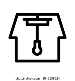 house lighting icon or logo isolated sign symbol vector illustration - high quality black style vector icons
