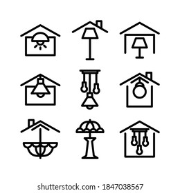 house lighting icon or logo isolated sign symbol vector illustration - Collection of high quality black style vector icons
