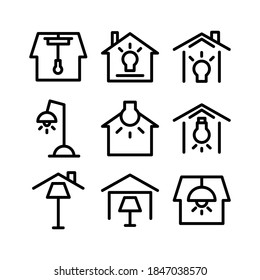 house lighting icon or logo isolated sign symbol vector illustration - Collection of high quality black style vector icons

