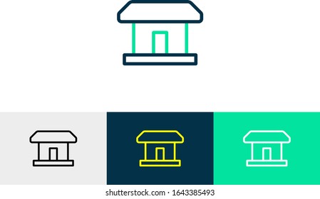 house line art icon vector 