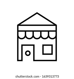 house line art vector icon - ui icon vector