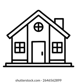 house line art vector icon 