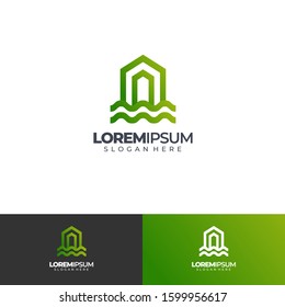 house line business logo simple and elegant concept logo template