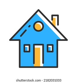 House line icon. Build symbol. Vector illustration concept