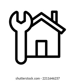 house line icon illustration vector graphic