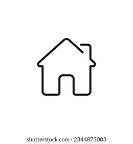 House line icon isolated on white background