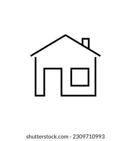 House line icon, logo vector