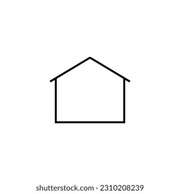 House line icon, logo vector