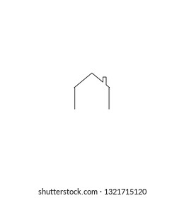 house line icon vector