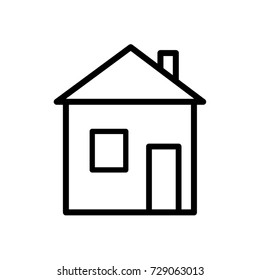 House line  icon.  vector