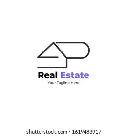 House line icon vector design template