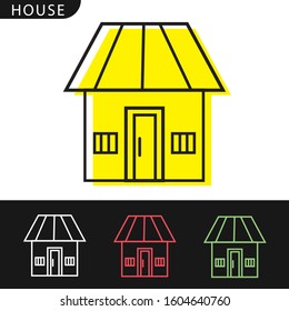 House line icon vector illustration sign