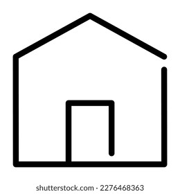 Icono de la línea de la casa. ilustración vectorial.