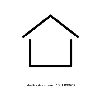 House line icon. Vector symbol in trendy flat style on white background. Web sing for design.