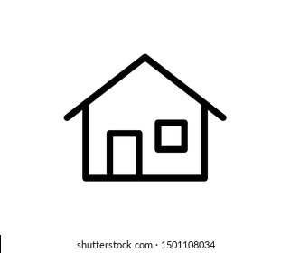 House line icon. Vector symbol in trendy flat style on white background. Web sing for design.