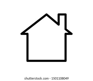 House line icon. Vector symbol in trendy flat style on white background. Web sing for design.