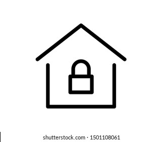 House line icon. Vector symbol in trendy flat style on white background. Web sing for design.
