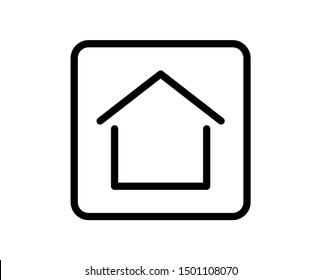 House line icon. Vector symbol in trendy flat style on white background. Web sing for design.