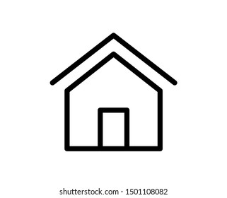 House line icon. Vector symbol in trendy flat style on white background. Web sing for design.