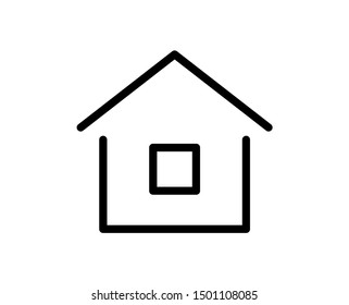 House line icon. Vector symbol in trendy flat style on white background. Web sing for design.