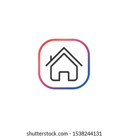 House  - Line Vector Icon